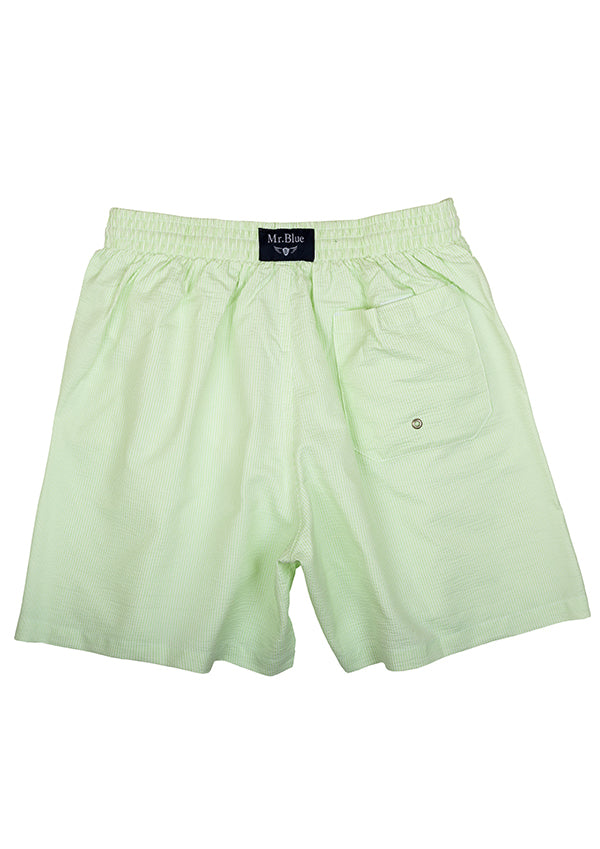 Pantalones cortos de natación de color verde claro