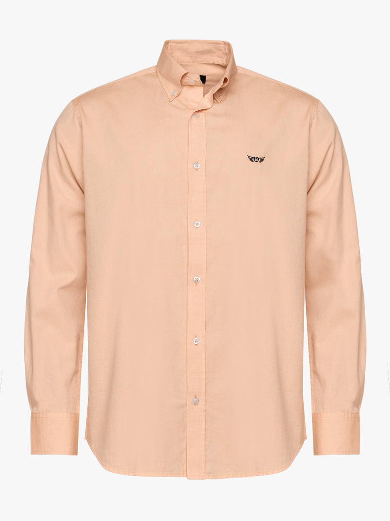 Orange Regular Fit Oxford Shirt