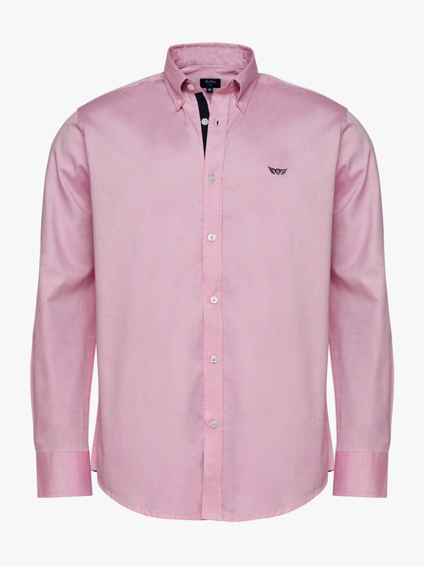 Dobby Regular Fit Shirt Pink