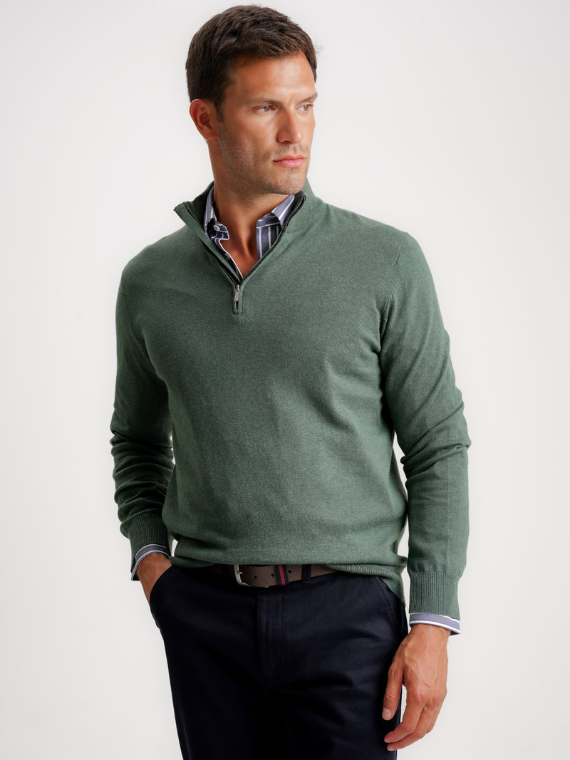 Pullover Caxemira Fino Verde