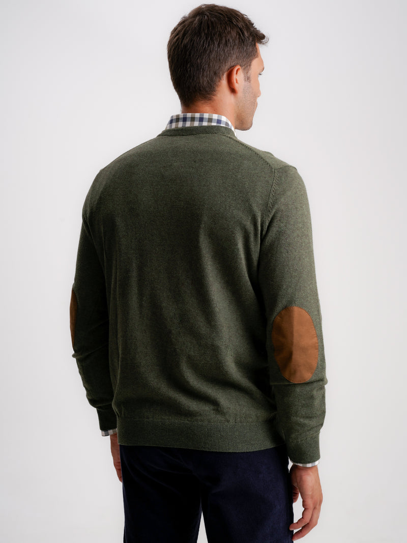 Green Thin Cashmere Pullover