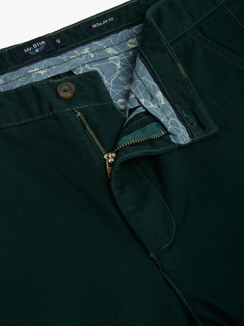 Green Regular Fit Chinos