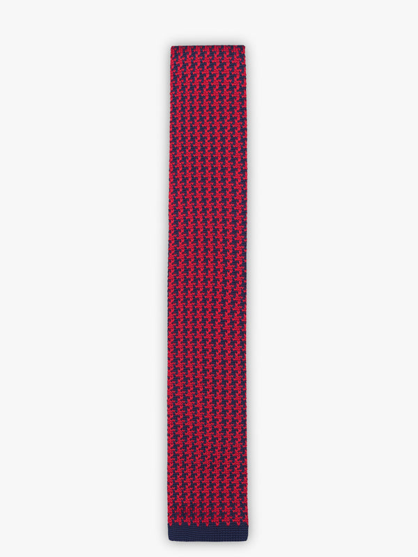 Printed knit tie