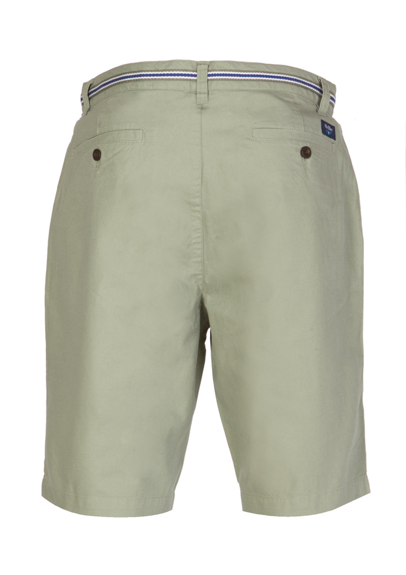 Bermudas Canvas lisas verde