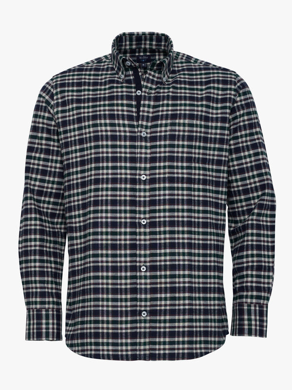 Regular Fit Blue Flannel Shirt