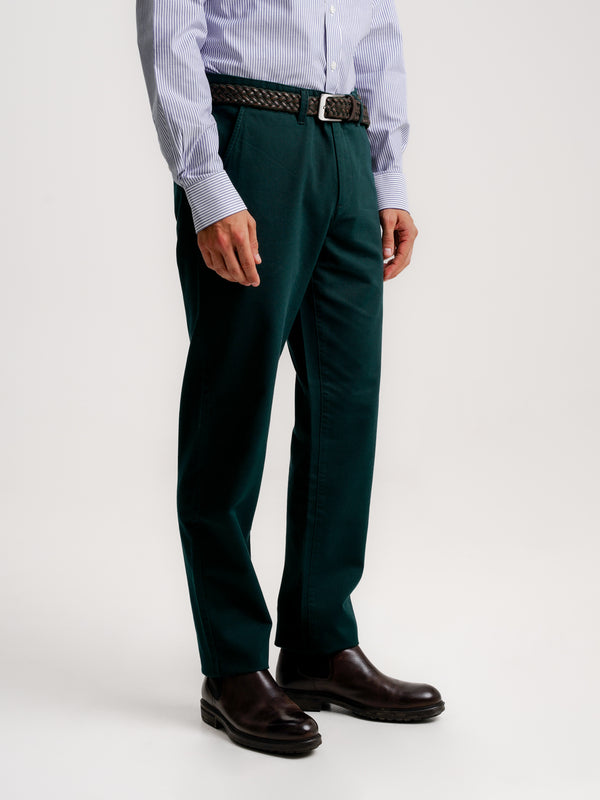 Green Regular Fit Chinos