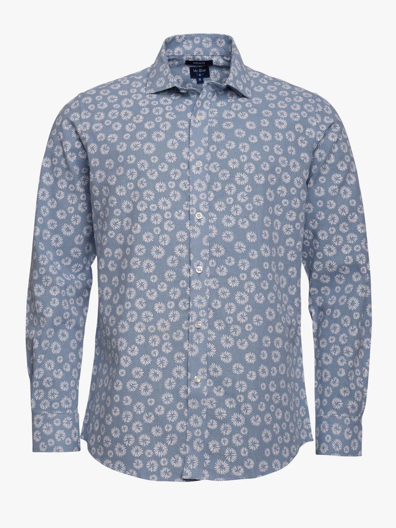 TAILORED FIT LINHO BLUE SHIRT