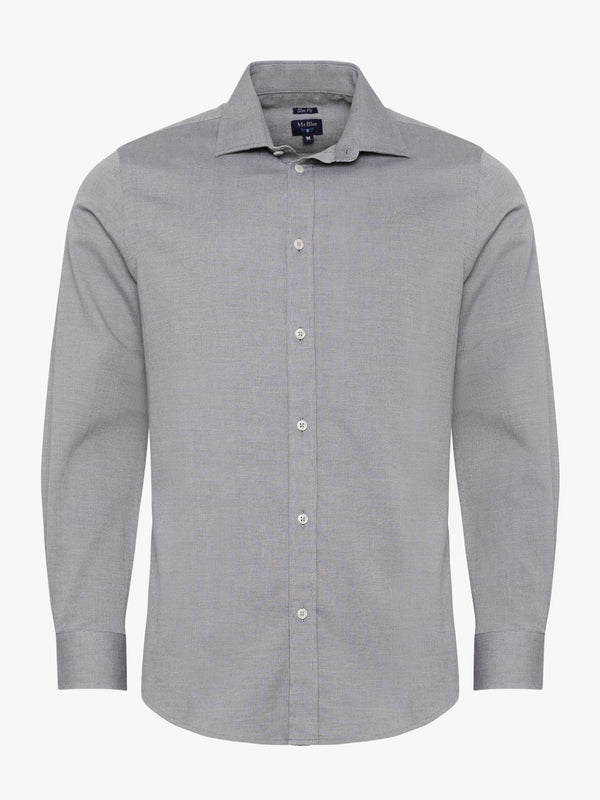 Slim Fit Oxford Shirt Grey