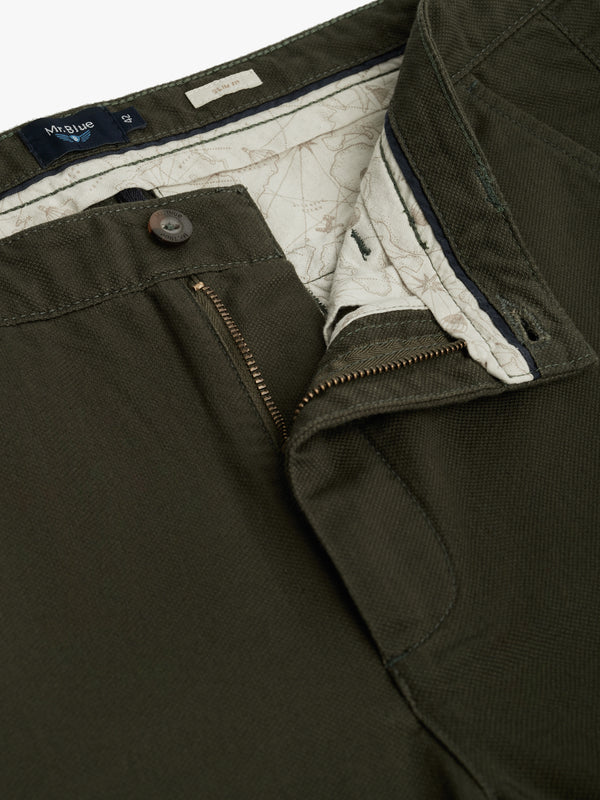 Green Slim Fit Chinos