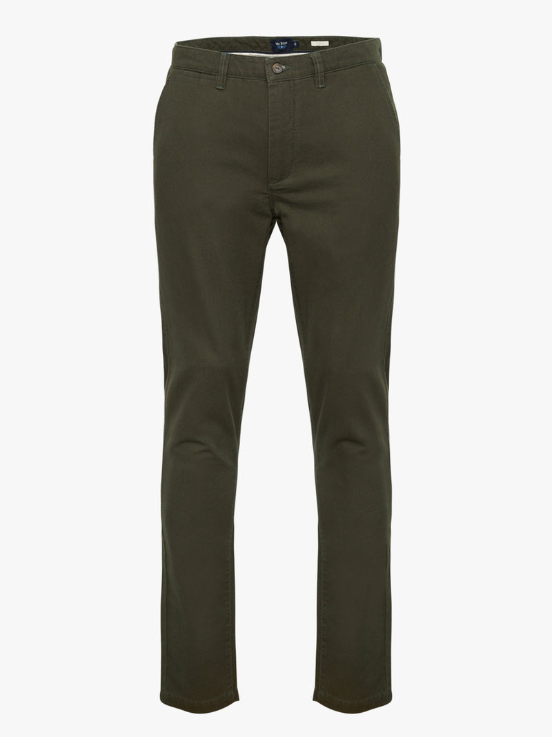 Green Slim Fit Chinos