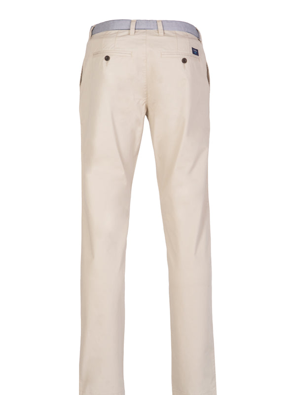 Calças Chinos Slim Fit lisas beige