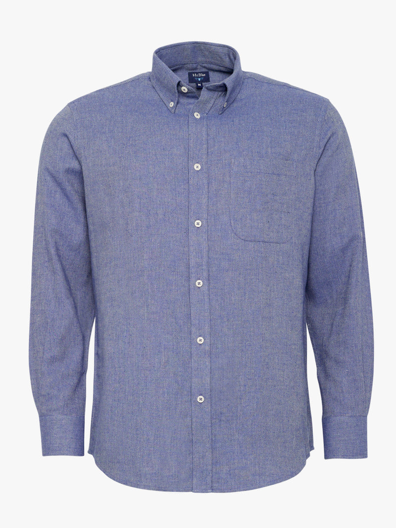 Regular Fit Shirt Dobby Blue