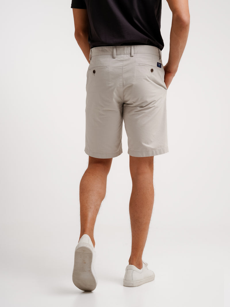 Regular fit gray shorts