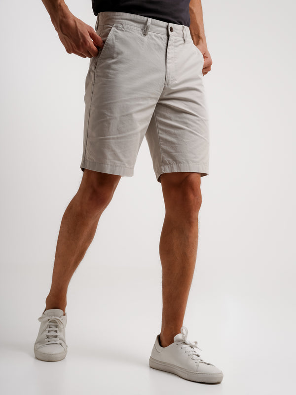 Regular fit gray shorts