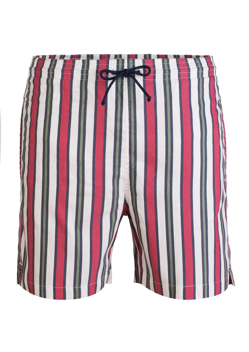 Classic swim shorts with wide stripes