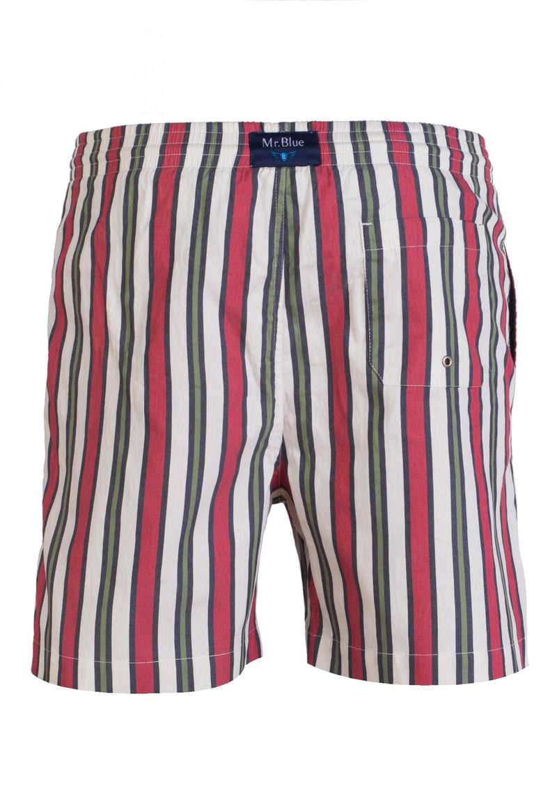 Classic swim shorts with wide stripes