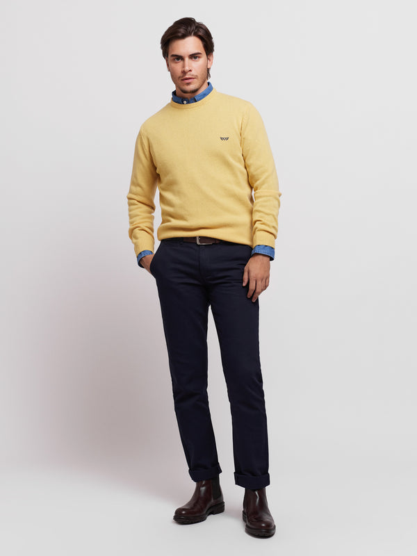 Pullover Regular Fit Yellow Long Sleeve