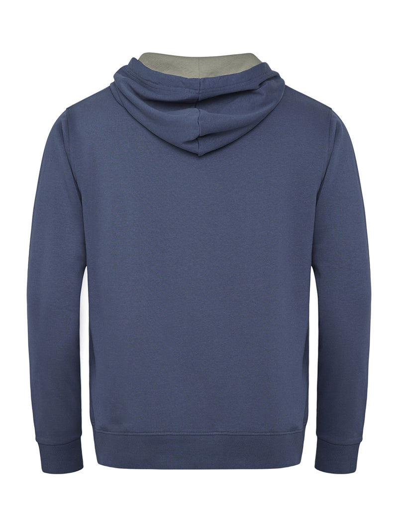 Blue Hoodie With Logo