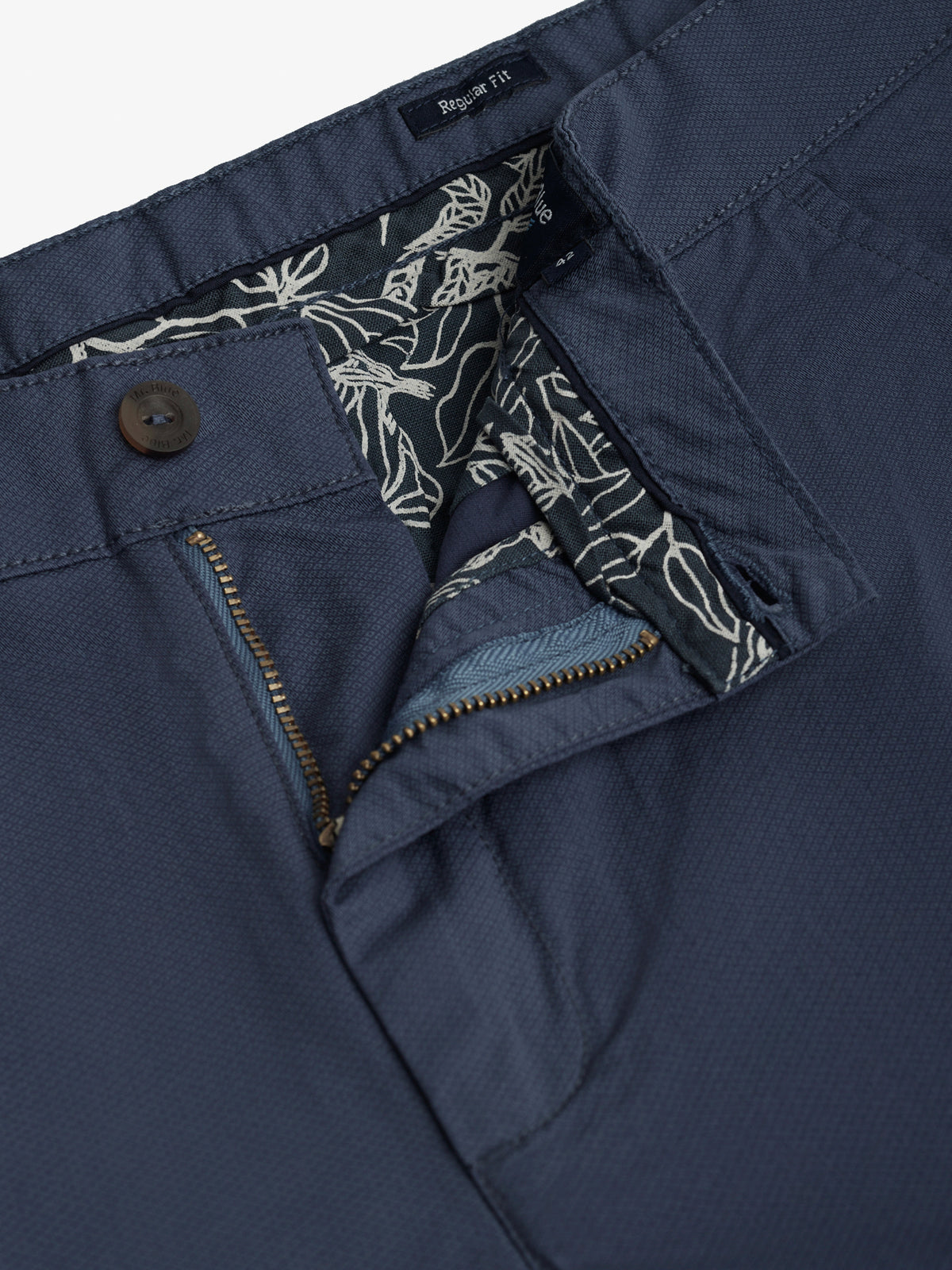 Riz Azu Calças Regular Fit Azul – Mr Blue