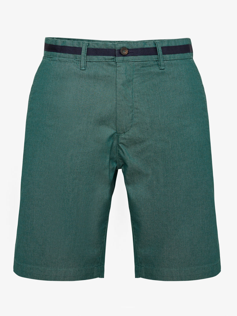 Regular fit green shorts