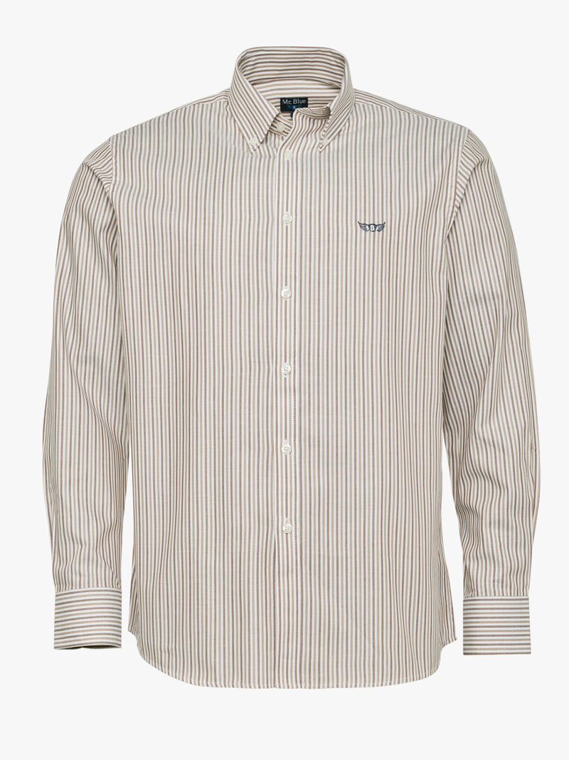 Camisa Regular Fit Twill Castanha