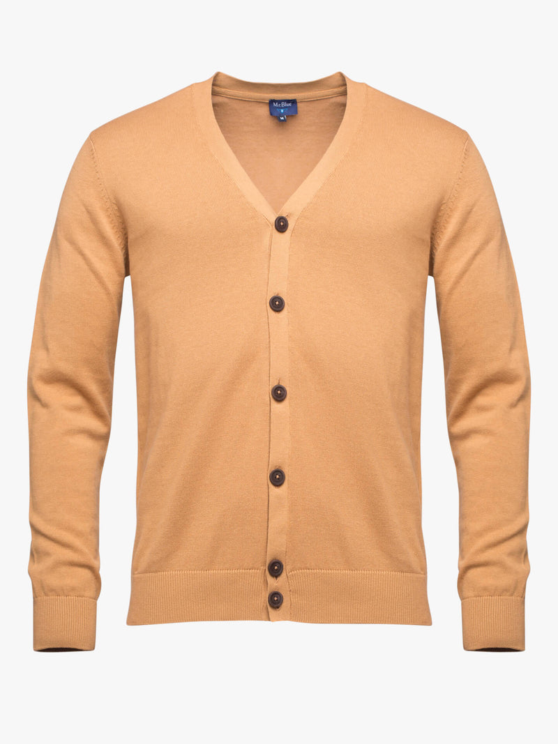 Camel Cardigan with Buttons