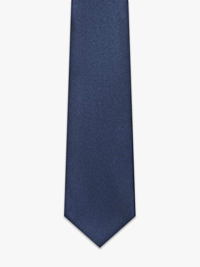 Blue silk tie