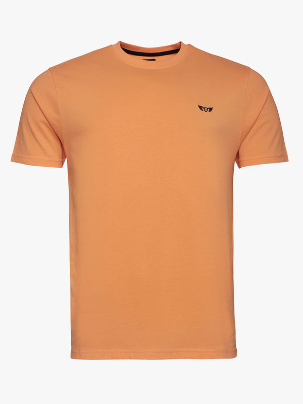 100% orange cotton t-shirt