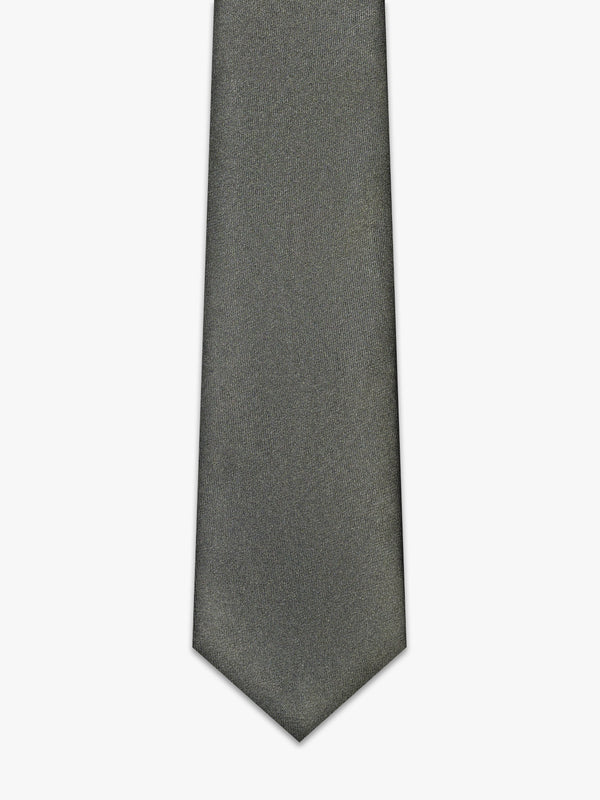 Green silk tie