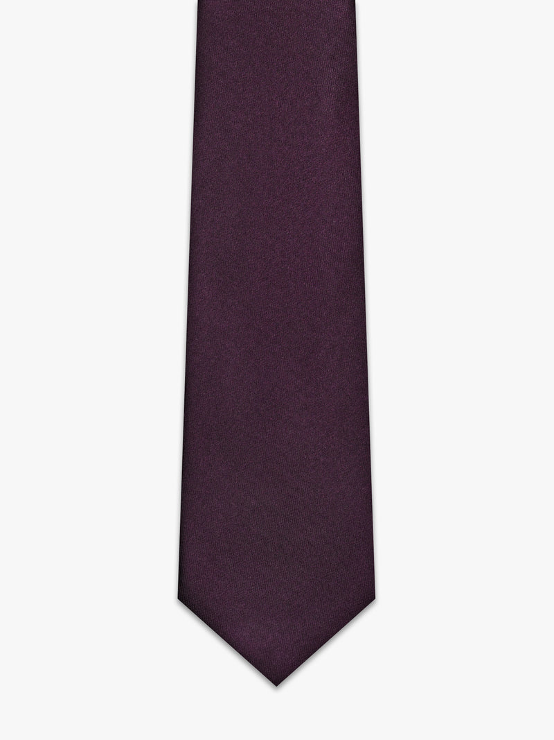 Bordeaux silk tie