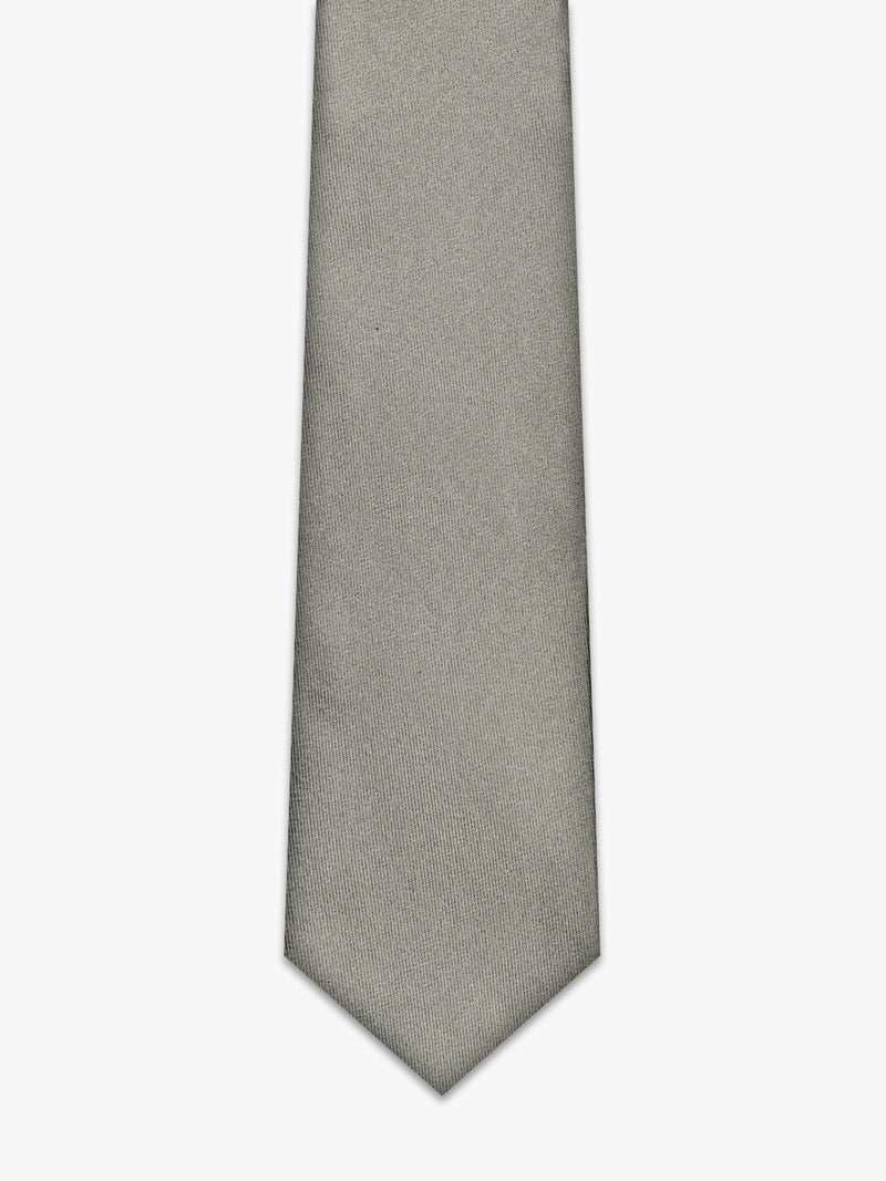 Beige silk tie