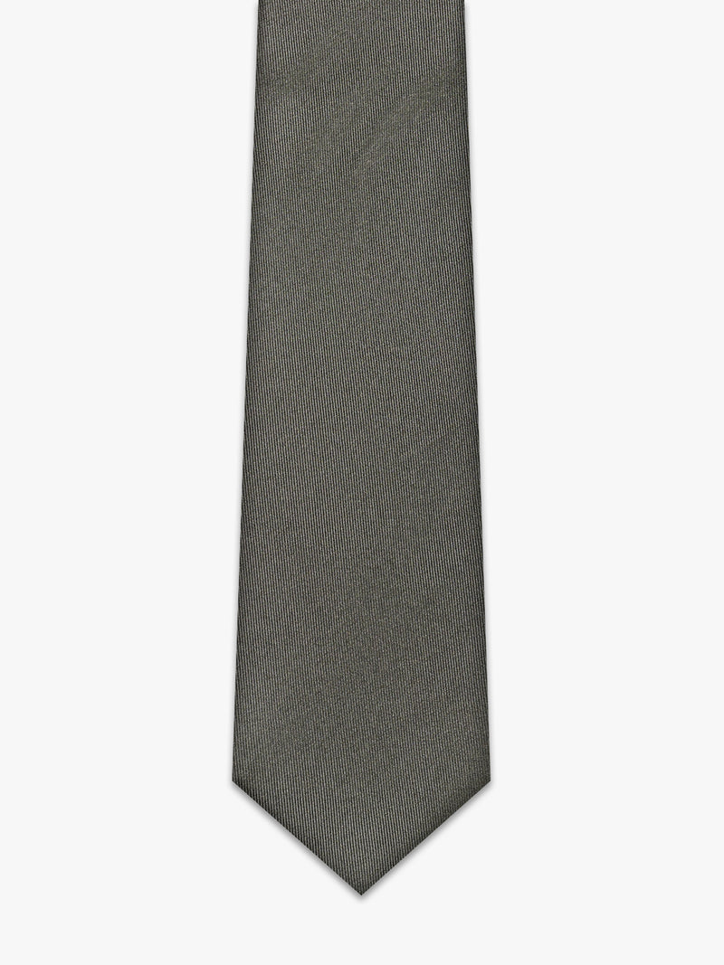 Green silk tie