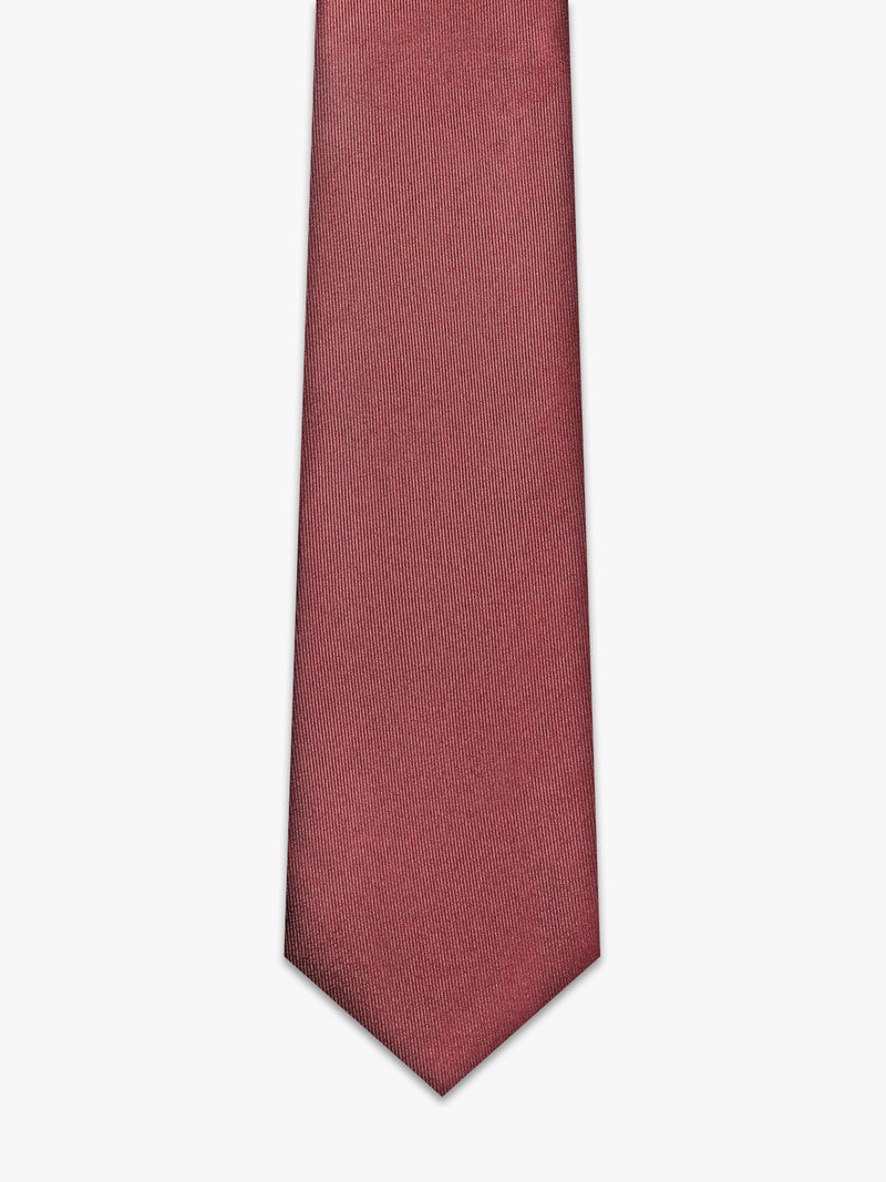 Orange silk tie