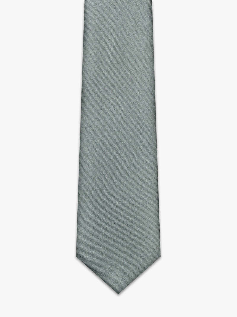 Green silk tie