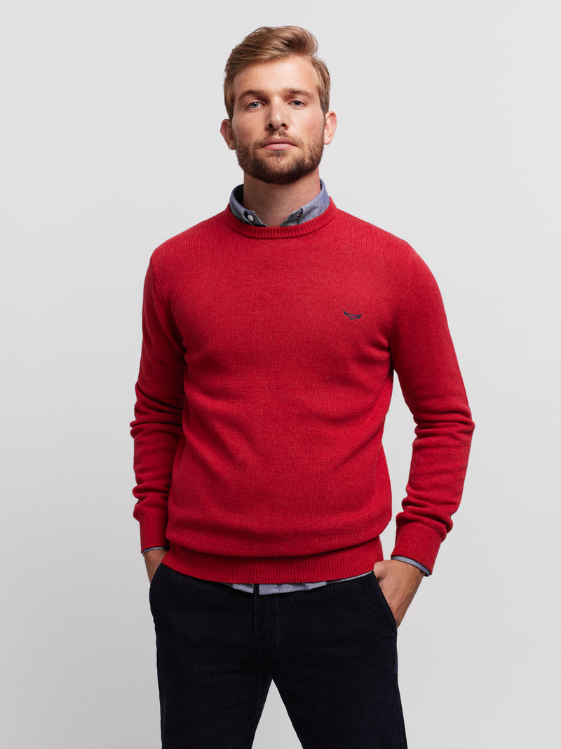 Pullover Regular Fit Vermelho Manga Comprida