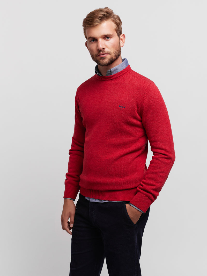 Pullover Regular Fit Vermelho Manga Comprida