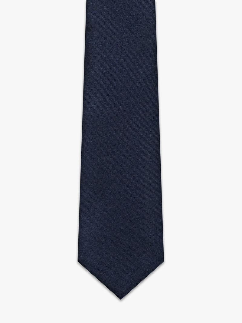 Blue silk tie