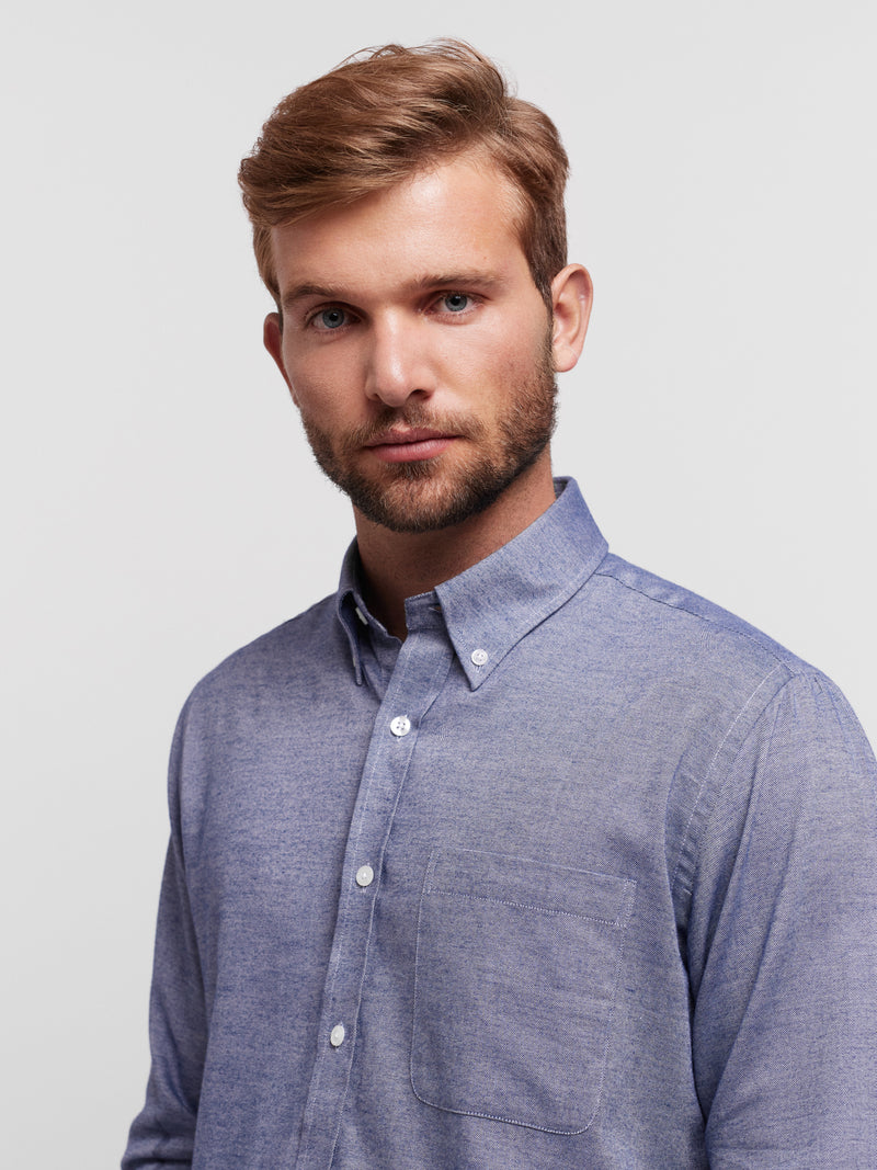 Regular Fit Blue Long Sleeve Shirt