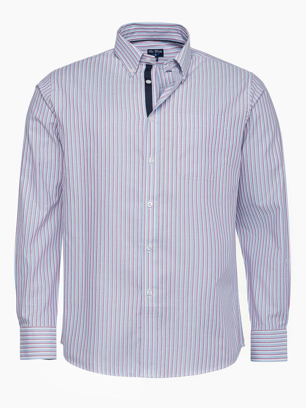 Camisa Regular Fit Oxford Azul