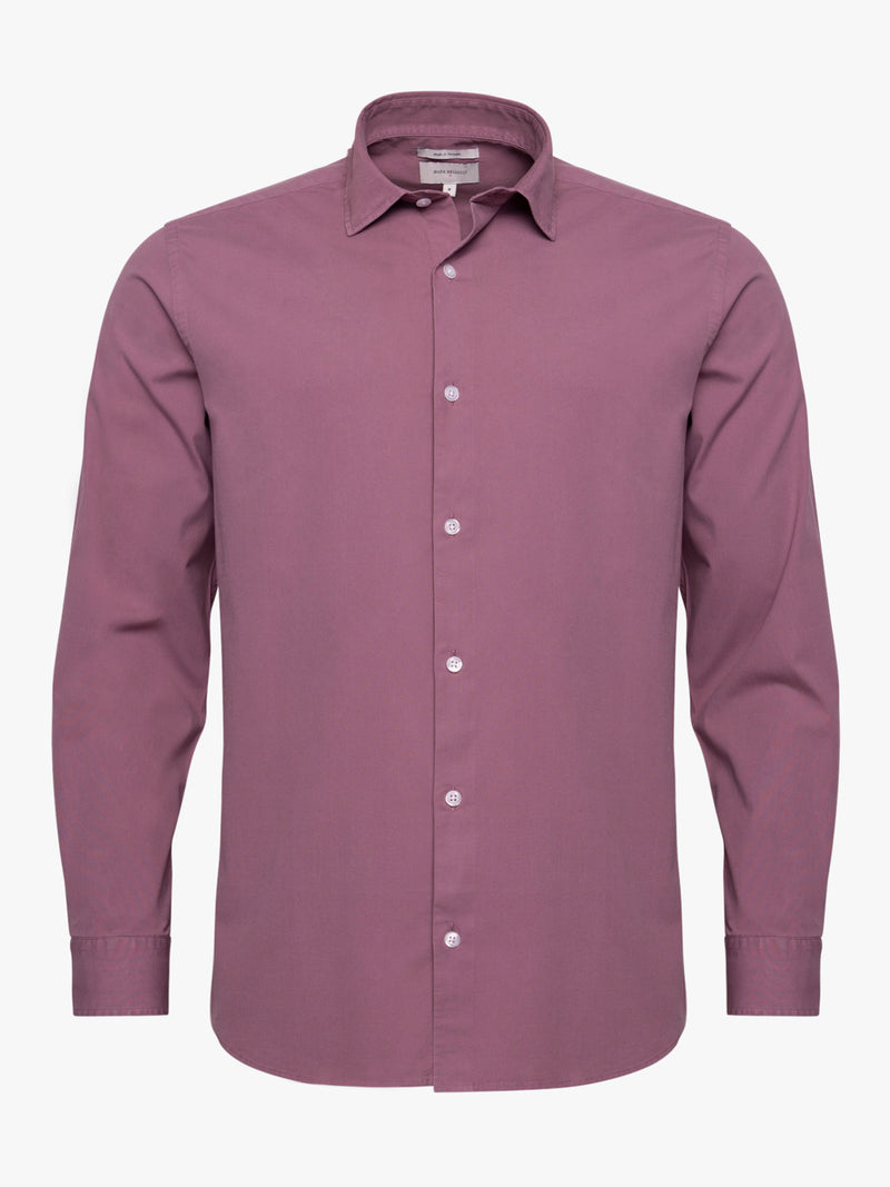 Tailored Fit burgundy long sleeve shirt