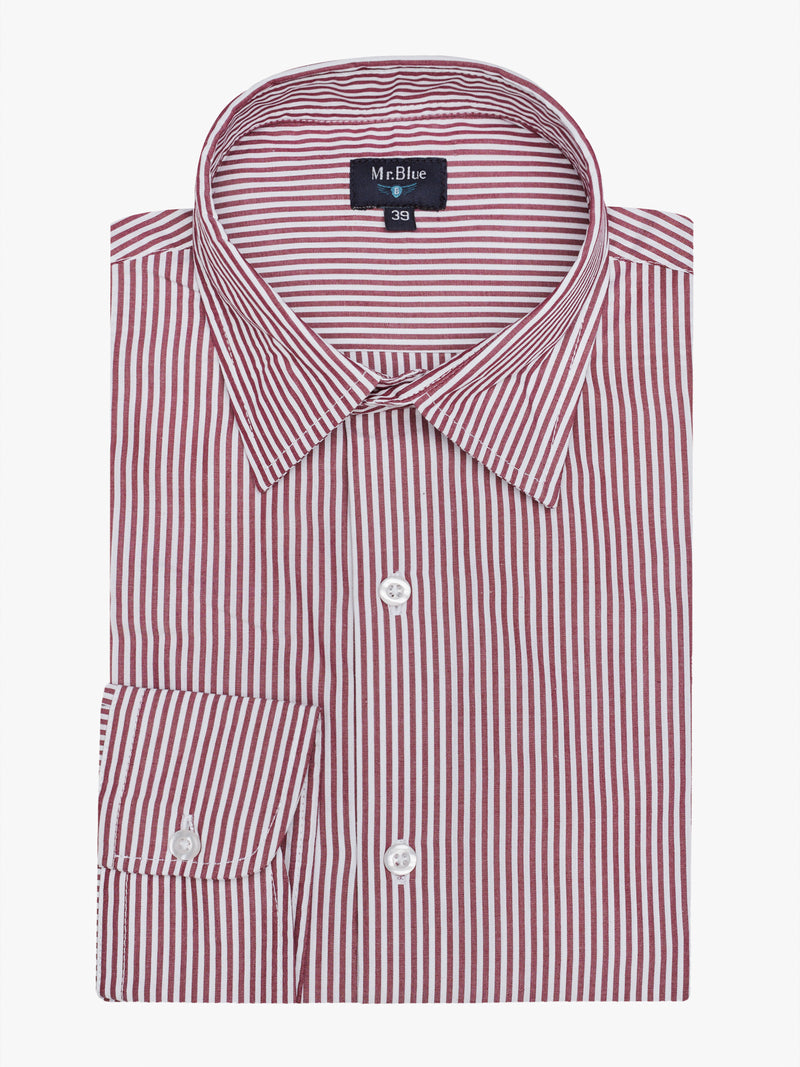 Camisa Classic fit Popeline Vermelha