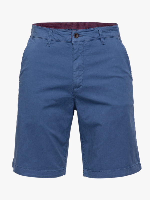 Twill Garment Dye shorts plain blue denim