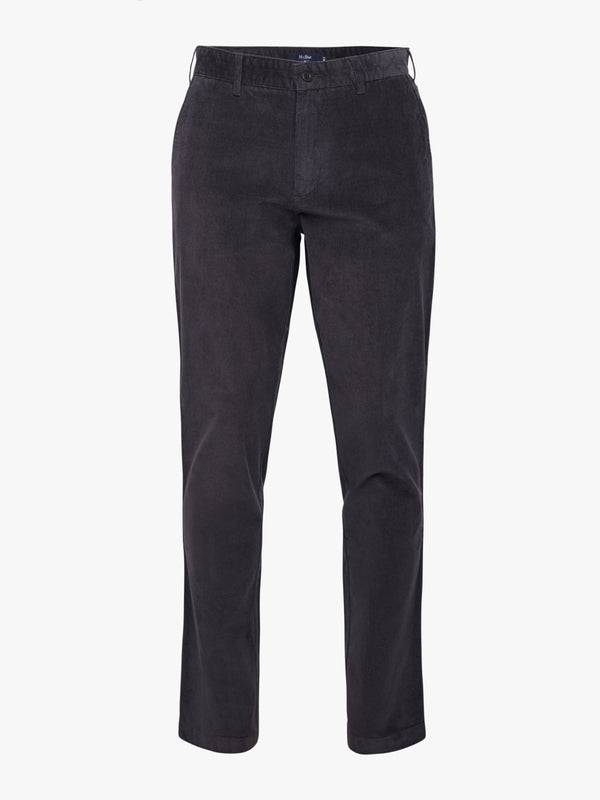 Grey Regular Fit Bombazine Trousers