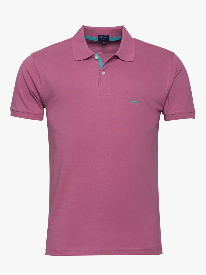 Old Pink Cotton Short Sleeve Piquet Polo