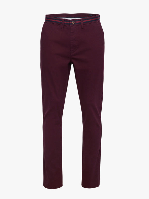 Chinos Slim Fit Dobby Bordeaux Trousers