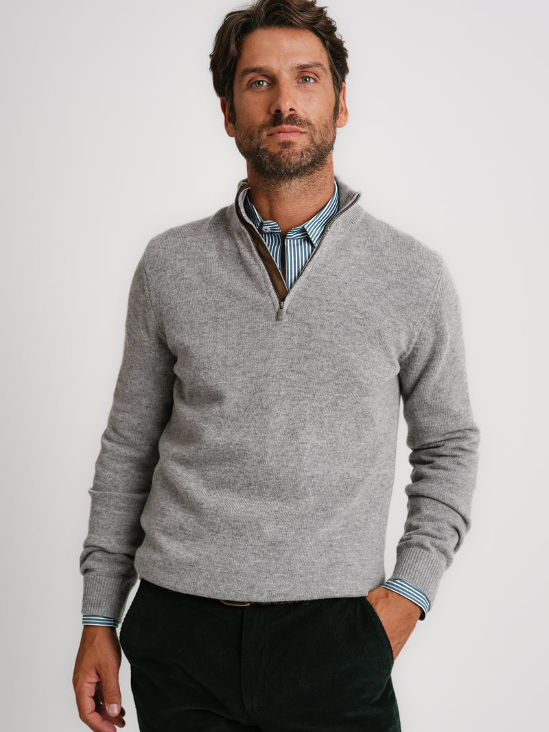 Pullover Thick Wool Grey