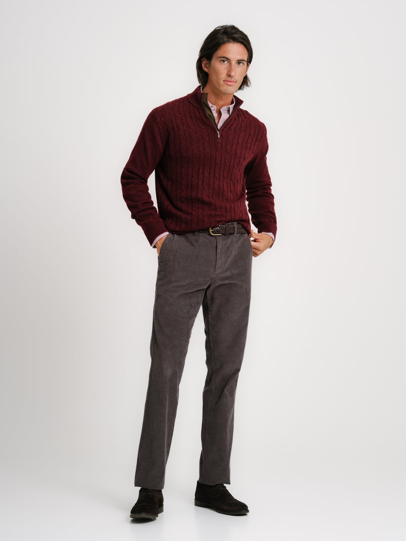 Bordeaux Thick Wool Pullover