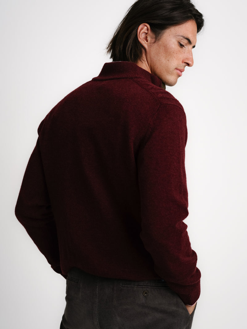 Bordeaux Thick Wool Pullover