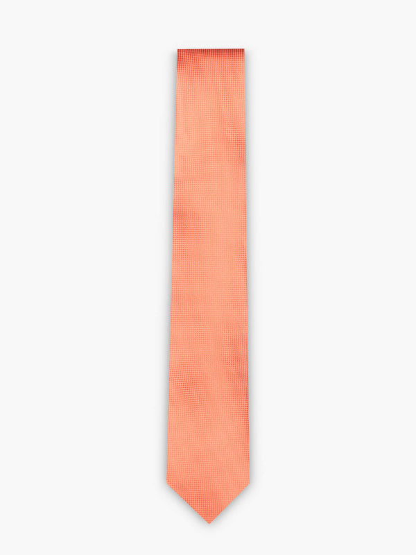 Orange small square tie