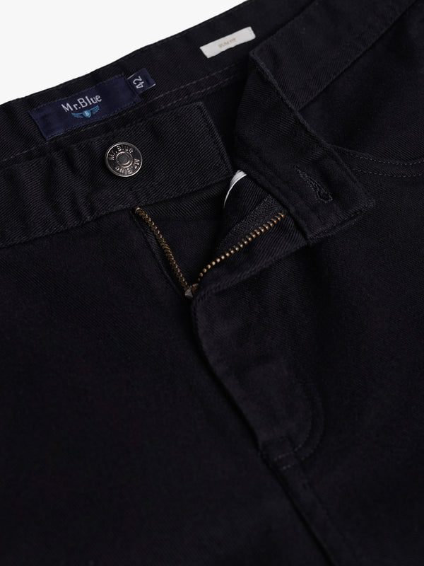 Slim Fit Twill Chinos Black